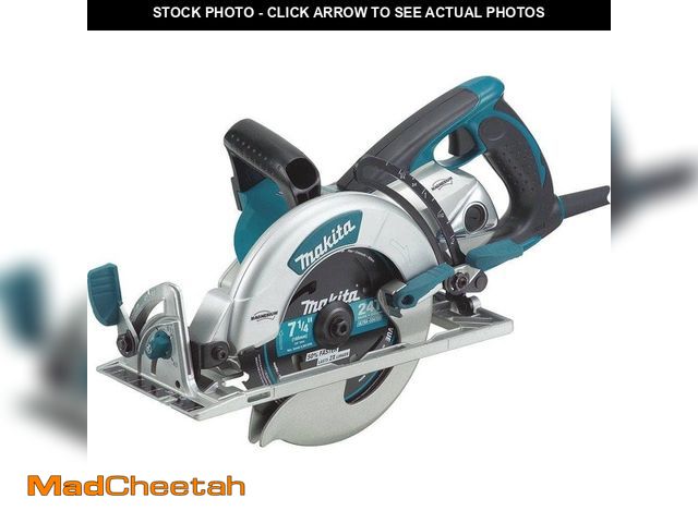 Lot 74-12592586 - *STAINED* Makita 15 Amp 7-1/4 in. Corded Lightweight Magnesium Hypoid Circular Saw with built in fan...