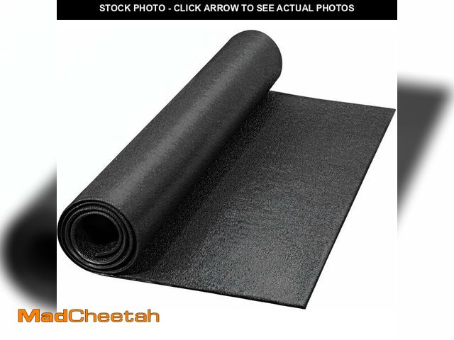 Lot 74-13042082 - Fitvids Treadmill Mat 1/4" Thick Non-Slip Gym Mats Floor Protection Pad Compatible for Treadmills - ...