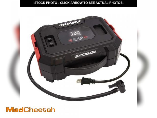 Lot 74-12410581 - Husky 120-Volt Inflator - UNUSED