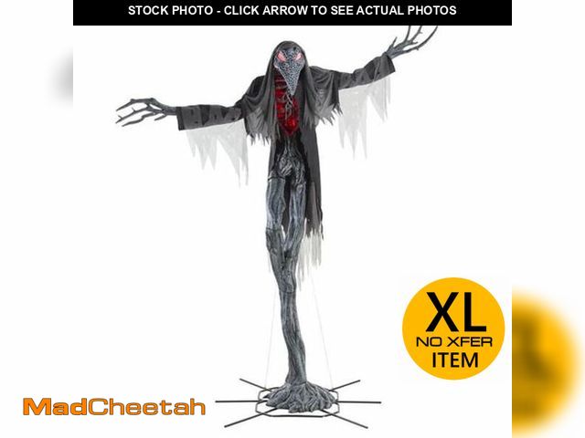 Lot 74-12899754 - Home Accents Holiday 15 ft. Grave &amp; Bones Giant-Sized Animated LED Gally-Crow - UNUSED