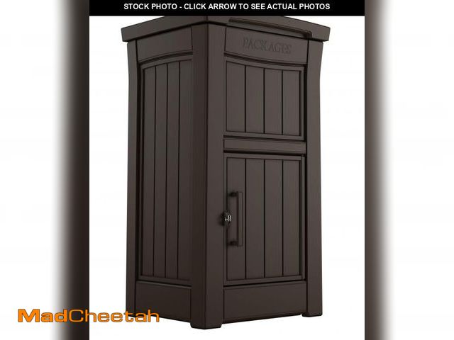 Lot 74-12539543 - Keter Delivery Box for Porch with Lockable Secure Storage Compartment to Keep Packages Safe, One Siz...