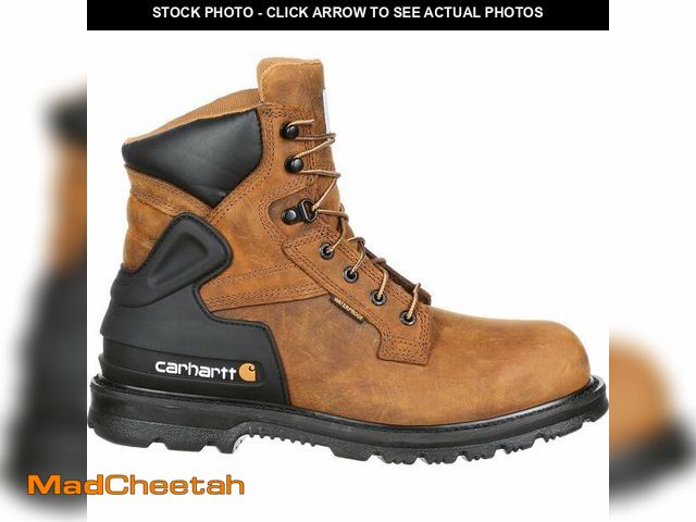 Lot 74-13567350 - Carhartt Men's Heritage 6" Waterproof Steel Toe Work Boot CMW6200, Brown, 10W - USED