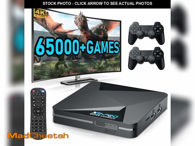 Lot 74-12713746 - Kinhank Retro Game Console Super Console X2 Pro Built-in 65000+ Games, Video Game Console Android 9....