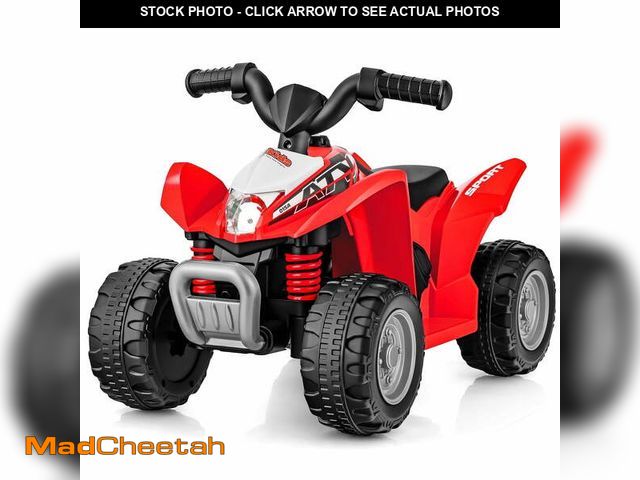 Lot 74-14438055 - OLAKIDS Kids Ride On ATV, 6V Electric Vehicle for Toddlers, 4 Wheeler Battery Powered Motorized Quad...
