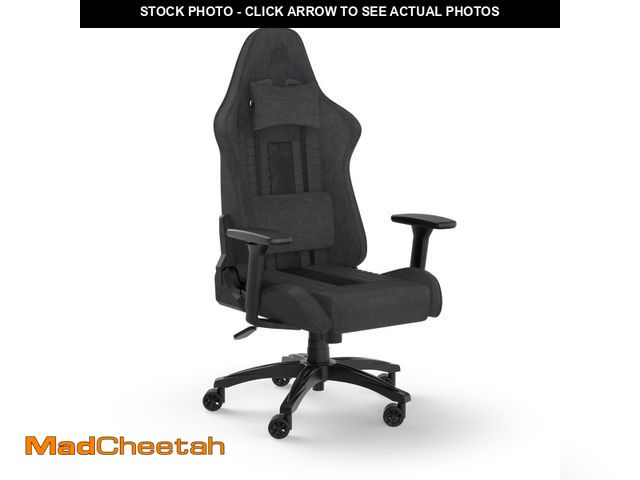 Lot 74-12570311 - Corsair TC100 Relaxed Fabric - Gaming Chair, Grey/black - UNUSED