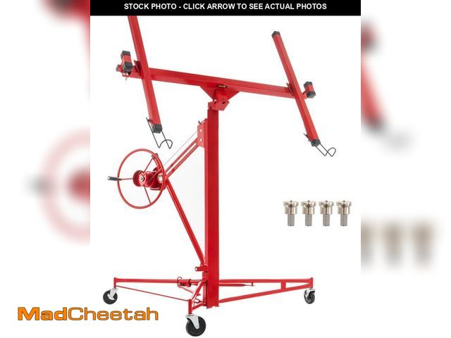 Lot 74-12262561 - VEVOR Drywall Lift, 16ft Drywall Panel Hoist, Drywall Rolling Lifter of 150lb Load Capacity Lifting ...