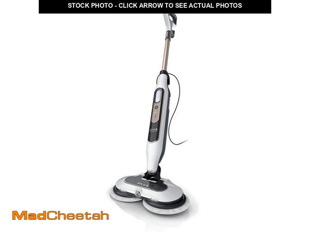 Lot 74-14560897 - (MISSING MOP PADS) Shark Steam and Scrub Corded Steam Mop and Cleaner for Hard Floors White with Ste...