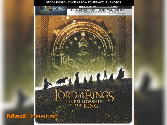 Lot 74-12468803 - The Lord Of The Rings: The Fellowship Of The Ring (Steelbook) (4K Ultra HD + Blu-ray + Digital Copy)...