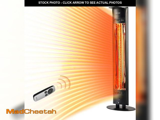 Lot 74-12288361 - EAST OAK Outdoor Indoor Patio Heater, 1500W Electric Infrared Heater with Tip-Over &amp; Overheat Pr...
