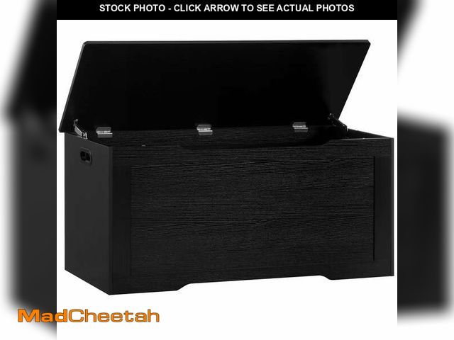 Lot 74-14311414 - 39.4â Storage Chest, Toy Chest, Toy Storage Box with 2 Safety Hinges, Lift Top Wooden Storage Ches...