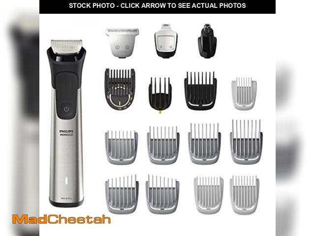 Lot 74-12329928 - Norelco Philips Multigroom 7000 Series, All-in-One Trimmer, Beard Trimmer and Hair Clipper, 19-Piece...
