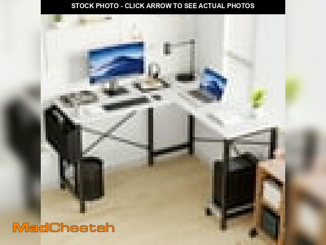 Lot 74-12480325 - edx L Shaped Computer Corner Desk Gaming Table 50 Inch PC Writing Study Desk For Home Office Dorm Sm...