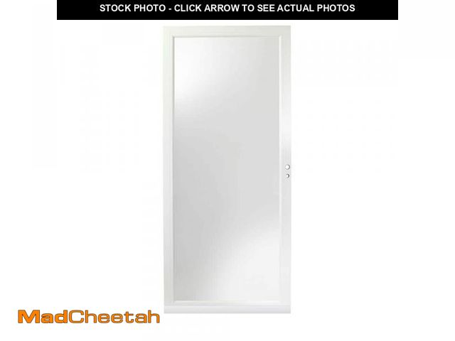 Lot 74-12519445 - Andersen 3000 Series 36 in. x 80 in. White Right-Hand Full View Interchangeable Aluminum Storm Door ...