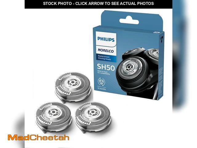 Lot 74-14430471 - Philips Norelco SH50/52 Genuine Shaving Heads, Compatible with Philips Norelco Shavers Series 5000 a...