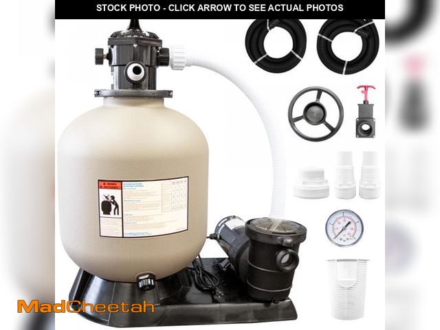 Lot 74-12431135 - SWIMLINE HYDROTOOLS 16 Inch Pool Sand Filter Pump For Above Ground &amp; Inground Pool | Complete Sy...