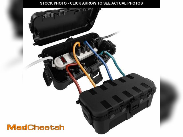 Lot 74-12700714 - Flemoon [2 Pack] Outdoor Electrical Box Waterproof, Medium Weatherproof Electrical Box (11.5x5.2x4 i...