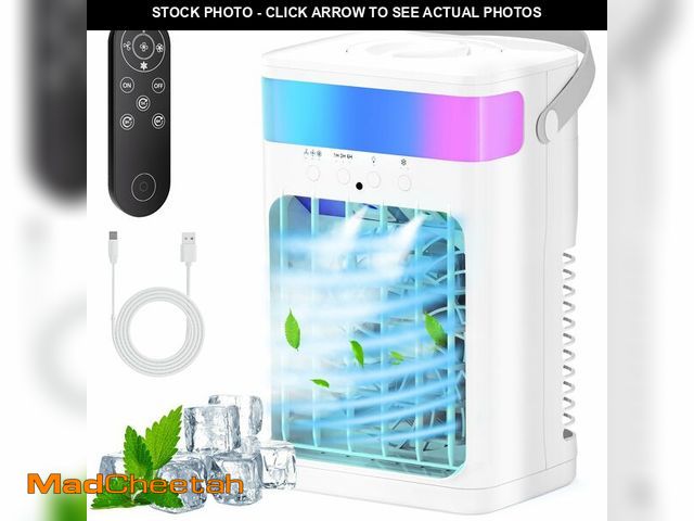 Lot 74-14384177 - Portable Air Conditioner, Cooling Fan 3 Speeds &amp; 3 Modes Personal Cooling Fan Mini Air Condition...