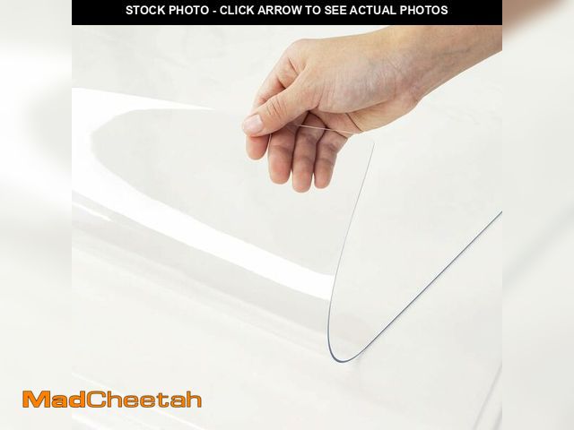 Lot 74-12333424 - Warmstar Clear Table Cover Protector 18 x 48 Inch,1.5mm Thick Plastic Table Cover Rectangle,PVC Clea...