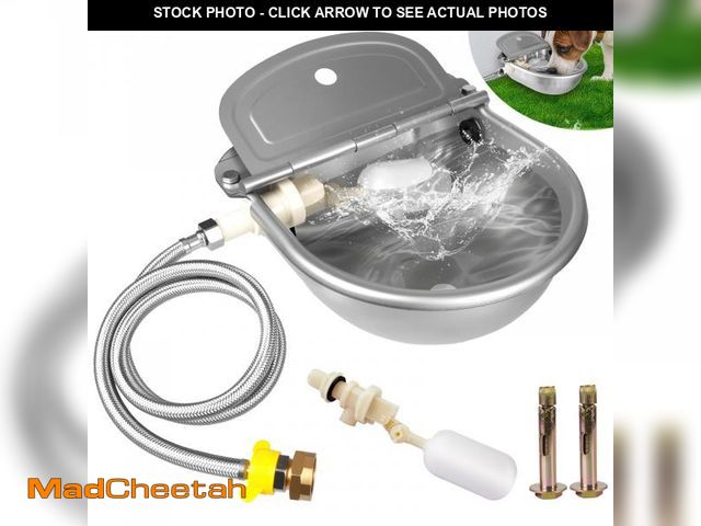 Lot 74-12433024 - Automatic Water Dispenser for Dogs, Auto Dog Waterer for Outdoor, Stainless Steel Water Bowl Dispens...