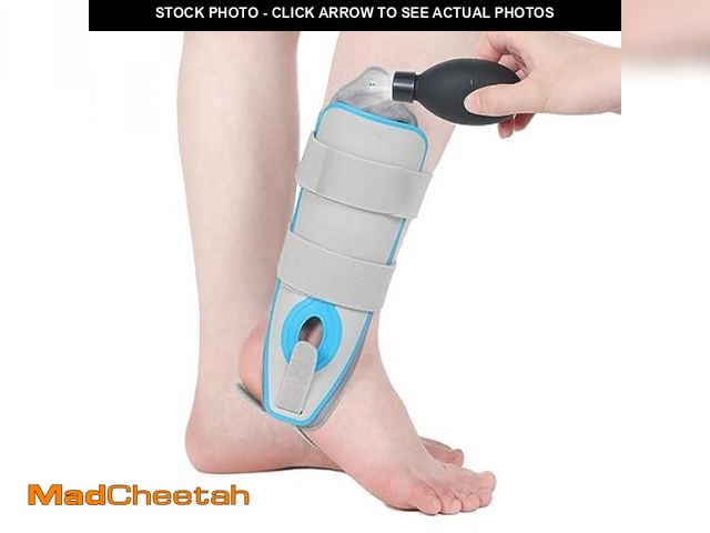 Lot 74-9509027 - Ankle Brace with Air Bag, Adjustable Semi-rigid Ankle Brace Stabilizer, Inflatable Stirrup Ankle Spl...