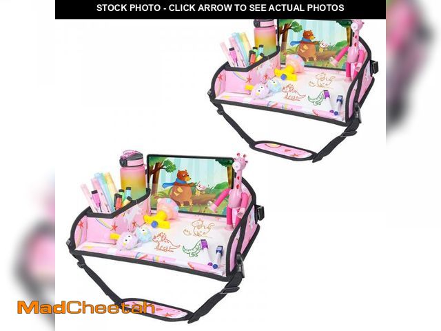 Lot 74-11549186 - DxTing Upgraded Kids Travel Tray for Car Seat - Travel Tray for Airplane, Table Tray for Kids Travel...