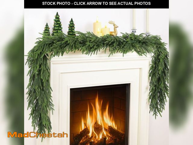 Lot 74-12718062 - TOWPONICS 12FTÃ¯Â¼Ë2 * 6FTÃ¯Â¼â° Christmas Norfolk Pine Garland, Real Touch Faux Green Garlands, W...