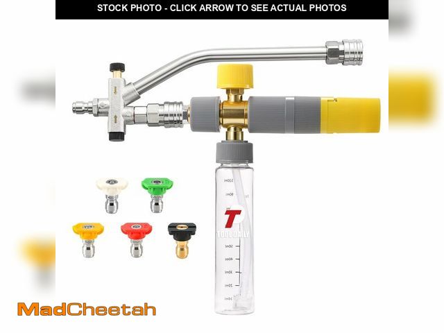 Lot 74-12608293 - Tool Daily Foam Cannon Dual Connector, Mini Foam Cannon for Pressure Washer, 5 Power Washer Spray No...