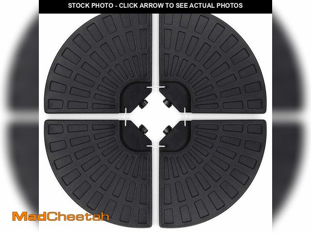 Lot 74-14323584 - Best Choice Products 4-Piece Cantilever Offset Patio Umbrella Base Stand, Fills Up to 160lbs w/ Carr...