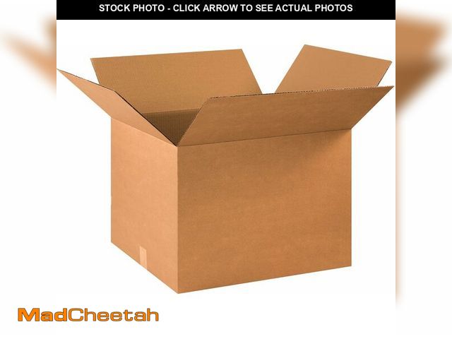 Lot 74-12695429 - BOX USA Shipping Boxes Medium 22"L x 18"W x 16"H, 15-Pack | Corrugated Cardboard Box for Packing, Mo...