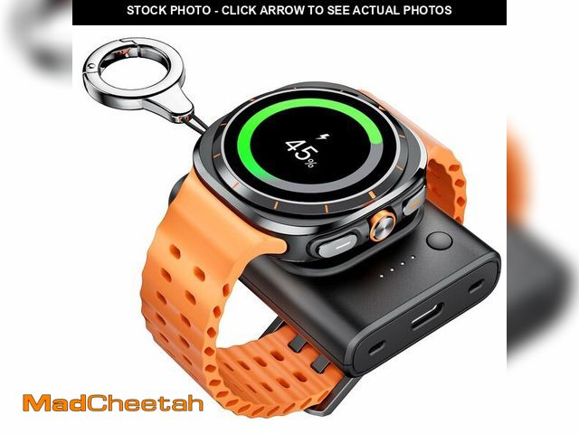 Lot 74-12461001 - Watch Charger for Galaxy Watch 7 Ultra, 1800mAh Portable Charger for Samsung Galaxy Watch7/Ultra/FE/...