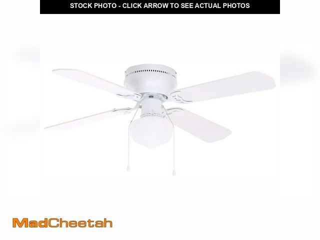 Lot 74-12745791 - Hampton Bay Littleton 42 in. LED Indoor White Ceiling Fan with Light Kit - UNUSED