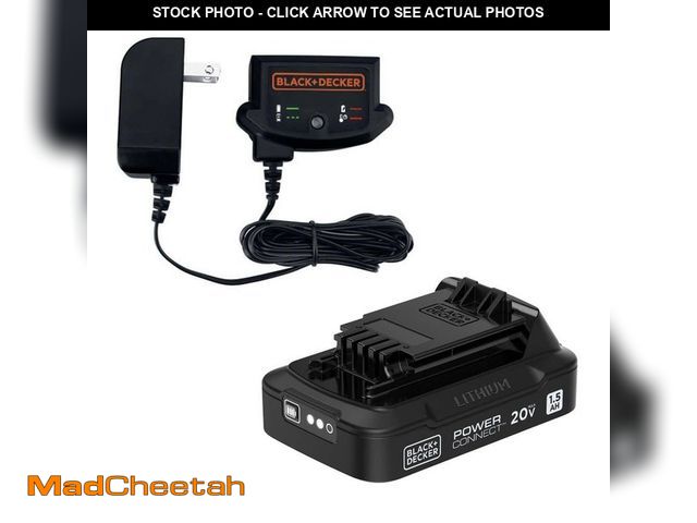 Lot 74-14363412 - BLACK+DECKER 20V MAX Power Connect Lithium-Ion 1.5 Ah Battery 2-Pack - UNUSED