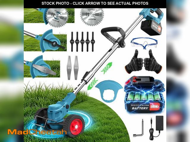 Lot 74-14435652 - TNTANTS Weed Wacker Cordless, 3-in-1 Lightweight Electric String Trimmer with 3 Types of Blades, Whe...