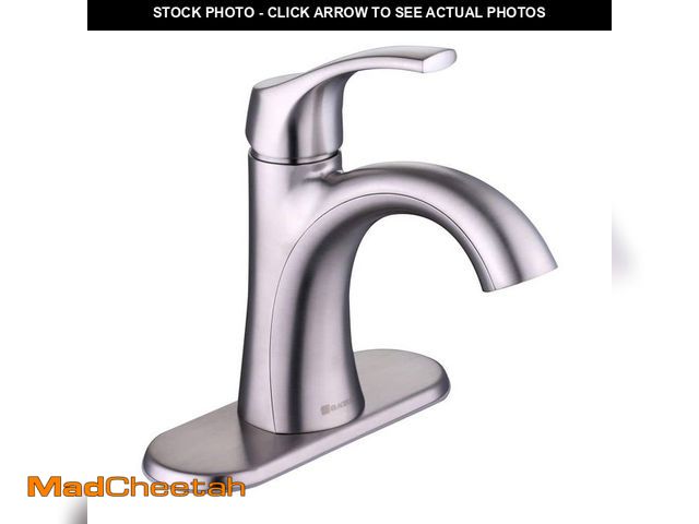 Lot 74-12557929 - Glacier Bay Arnette Single Handle Single Hole Bathroom Faucet in Brushed Nickel - UNUSED