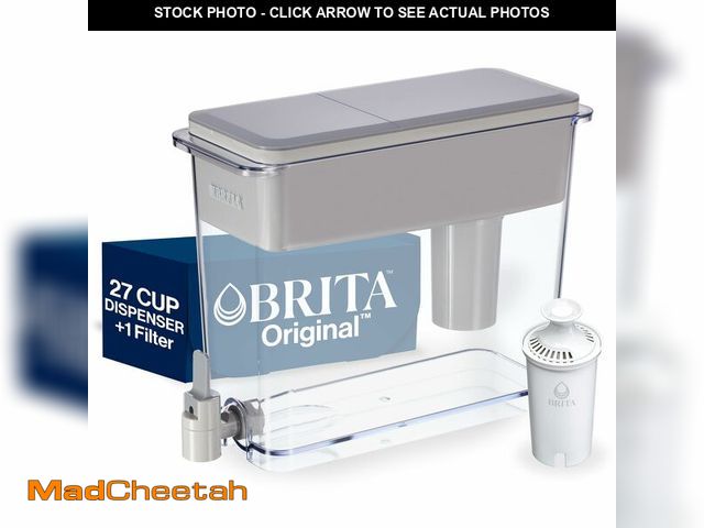 Lot 74-12710169 - Brita UltraMax Large Water Dispenser With Standard Filter, BPA-Free, Reduces Copper, Cadmium and Mer...