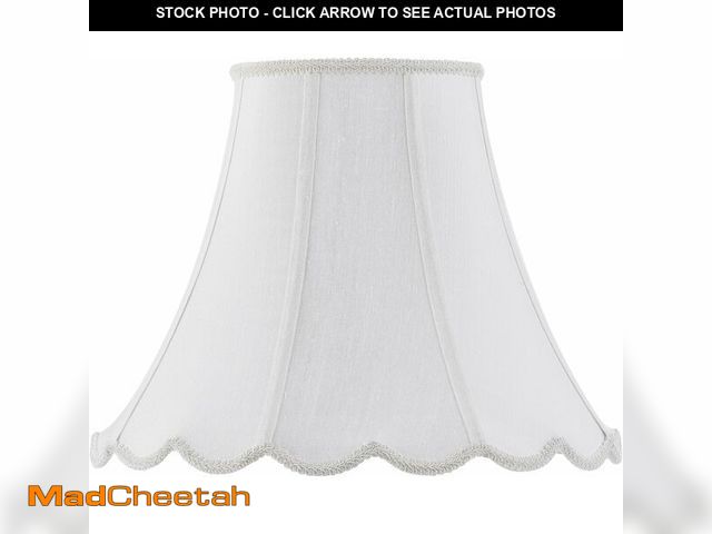 Lot 74-12028567 - Cal Lighting CALSH-8105/12-WH Transitional Shade Lighting Accessories, White - UNUSED