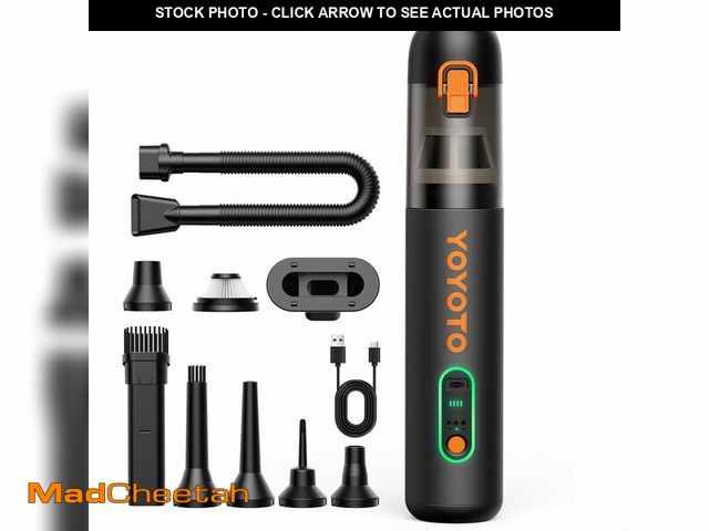 Lot 74-13632302 - yoyoto Car Vacuum, Handheld Vacuum Cordless with 21000Pa Powerful Suction &amp; 3 Modes, 4-in-1 Port...