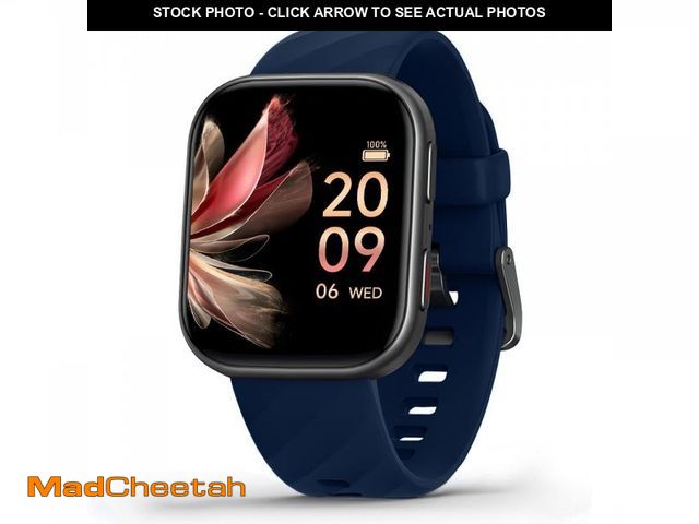 Lot 74-11549884 - FITVII Health &amp; Fitness Tracker (Answer/Make Calls), Smart Watch with 24/7 Heart Rate and Blood ...