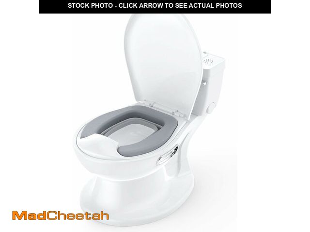 Lot 74-13041642 - Potty Training Toilet for Baby, Realistic Potty Training Toilet with Soft Seat,Realistic Flushing So...