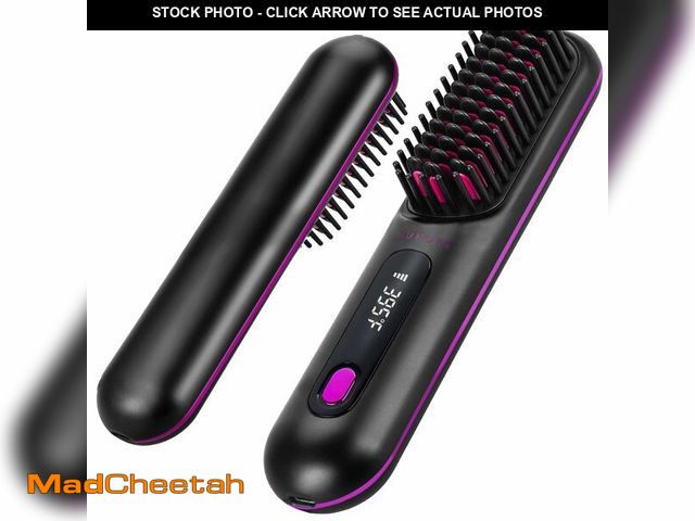 Lot 74-14270658 - NUMOYA Go Brush Pro Portable Cordless Hair Straightener Brushs for Travel, with 30s Fast Heat, 3 Tem...