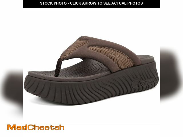 Lot 74-14379228 - COFACE Womens Trendy Orthopedic Walking Flip Flops Comfort Cushioned Plantar Fasciitis Arch Support ...