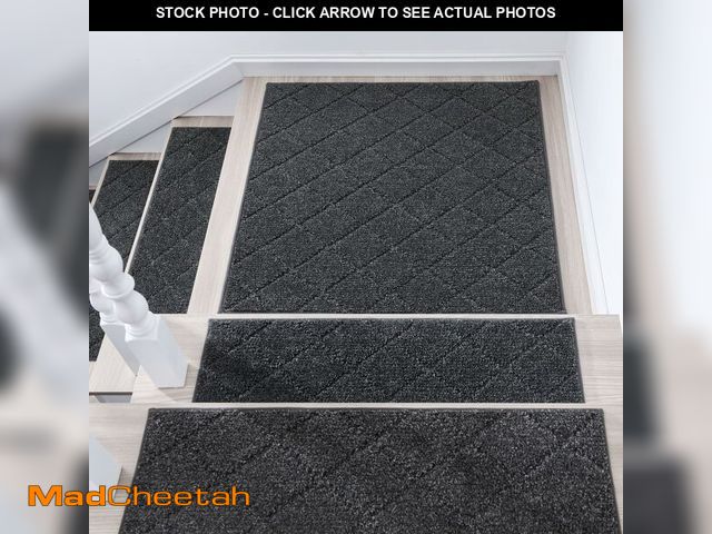 Lot 74-12710798 - COSY HOMEER Edging Stair Treads Non-Slip Corner Indoor Stair Runners for Wooden Steps,Landing Slip R...