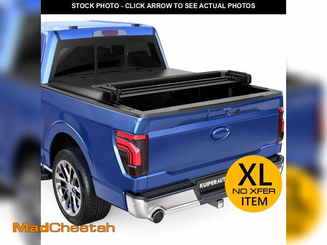 Lot 74-13937549 - KUIPERAUTO Quad 4-Fold 6.5 FT Soft Folding Truck Bed Tonneau Cover Compatible with Ford F150 F-150 2...