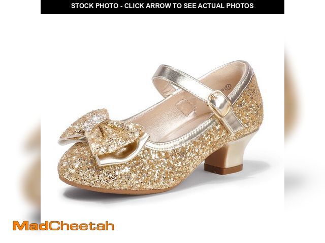 Lot 74-14430281 - PANDANINJIA Girls Toddler/Little Kid Lisa Dress Mary Jane Pumps Bow Low Heels Party Wedding Princess...