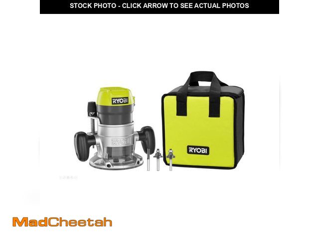 Lot 74-12793062 - Ryobi 8.5 Amp 1-1/2 Peak HP Fixed Base Corded Router - USED