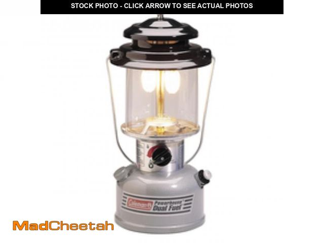 Lot 74-12078991 - Coleman Powerhouse Dual Fuel Lantern Shines up to 800 Lumens 2-Mantle Lantern Uses Coleman Liquid Fu...