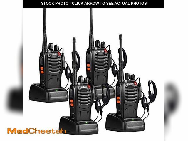 Lot 74-10825777 - pxton Walkie Talkies Long Range for Adults with Earpieces,16 Channel Walky Talky Rechargeable Handhe...