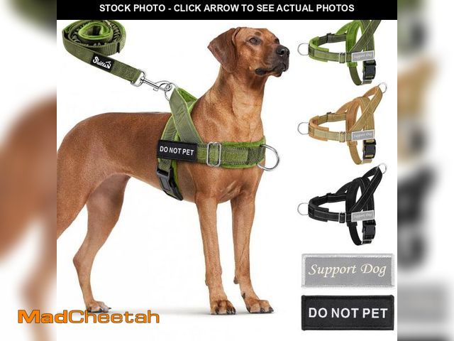 Lot 74-12312978 - SlowTon No Pull Dog Harness - Heavy Duty Dog Harness and Leash Set for Medium Large Dogs, Reflective...