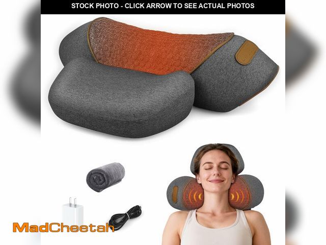 Lot 74-13621238 - 3-in-1 Neck Massager Pillow for Pain Relief, Neck Massager with Heat and Cervical Traction, Deep Tis...
