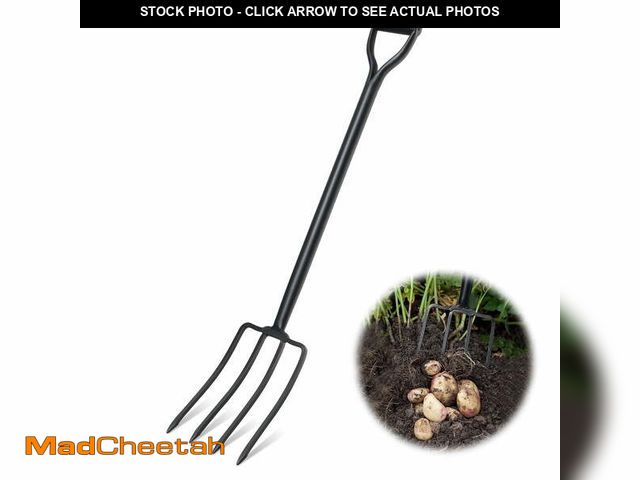 Lot 74-14259945 - LCOKEIY 4 -Tine Pitch Fork, 42" Broadfork for Digging Potatoes, Garden Fork, Compost Fork, Steel D-G...